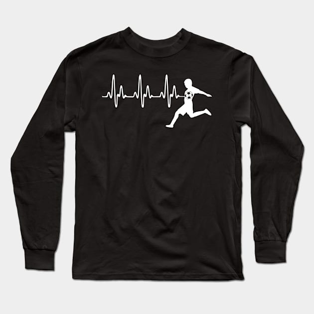 Soccer Heartbeat Long Sleeve T-Shirt by jMvillszz